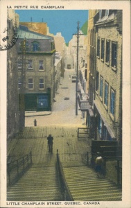 Little Champlain Street, Quebec, vers 1910