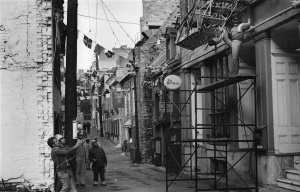 Travaux dans le quartier Petit-Champlain, vers 1980