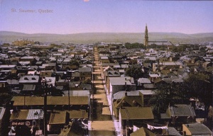 Vue générale du quartier Saint-Sauveur à Québec