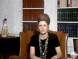 Saisie d'écran d'une émission de Femme d'aujourd'hui, janvier 1970