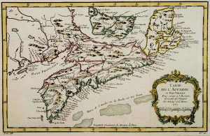«Carte de l'Accadie et Pais Voisins», 1757