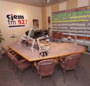 Studio de la statio radiophonique CJEM