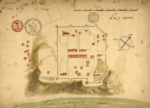 Plan de Trois-Rivières en 1685 