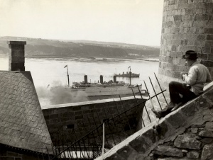 A ship on the St.Lawrence River, 1960