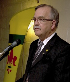 Paul Heppelle, président de lAssemblée communautaire fransaskoise (ACF), 2012