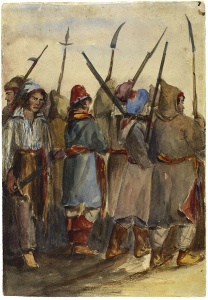 Les Insurgés, à Beauharnois, Bas-Canada, 1838
