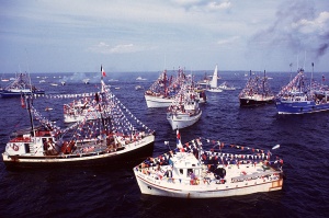 Blessing the boats, Caraquet, 1992