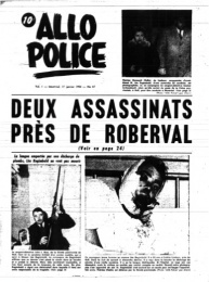 Page frontispice du journal Allô Police du 17 janvier 1954