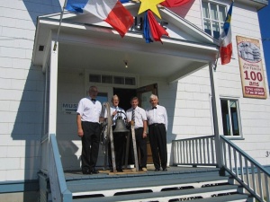 Les quatre présidents de lAssociation des Amis et Anciens de lAcadémie Sainte-Famille, août 2012