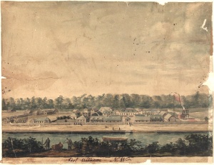 Fort William sur le lac Supe?rieur, vers 1811