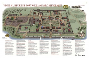 Plan du Parc historique du Fort WIlliam