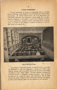 The class of Miss Diane Desloges in the independent school attended by pupils from Guigues elementary school, circa 1915.