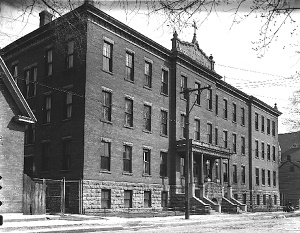 The Guigues elementary school, Ottawa, Ontario, circa 1970.