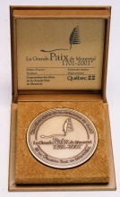 La médaille commémorative du tricentenaire de la Grande Paix 1701-2001