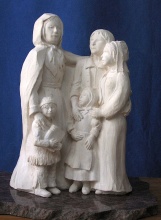 Maquette de la statue qui sera érigée en hommage à Marguerite Bourgeoys à Troyes, sa ville natale