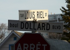 Rue de Saint-Boniface nommée en l'honneur de Louis Riel