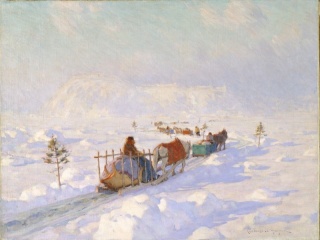 Le Pont de glace à Québec, de Clarence Gagnon