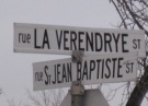 Intersection, rues La Vérendrye et St-Jean-Baptiste. © David Dandeneau