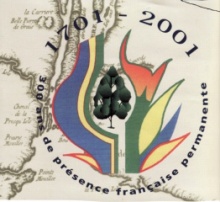 Logo des Grandes Fêtes commémorant le tricentenaire de la fondation de la ville de Détroit par Antoine Lamothe-Cadillac.