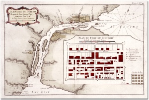 Map of Detroit, 1764