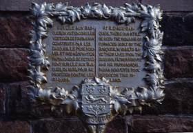 Plaque commémorative.