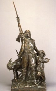 Louis-Philippe Hébert, Dollard des Ormeaux. © Musée national des beaux-arts du Québec.