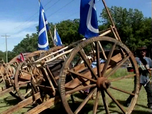 Campement métis, une charette et un boeuf. BAC